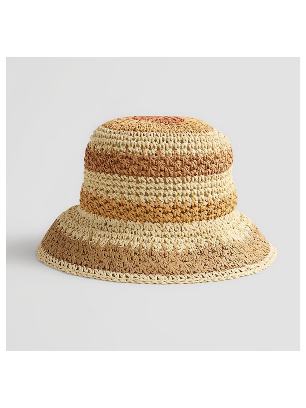 Paper Straw Bucket Sun Hat